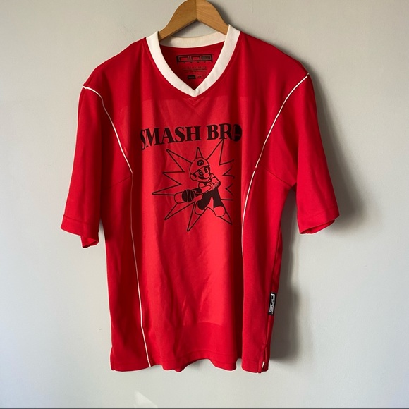 men’s smash bros red soccer jersey - medium - Picture 10 of 13